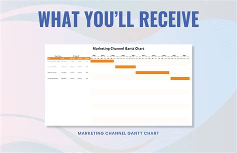 Marketing Channel Gantt Chart Template in Excel - Download | Template.net