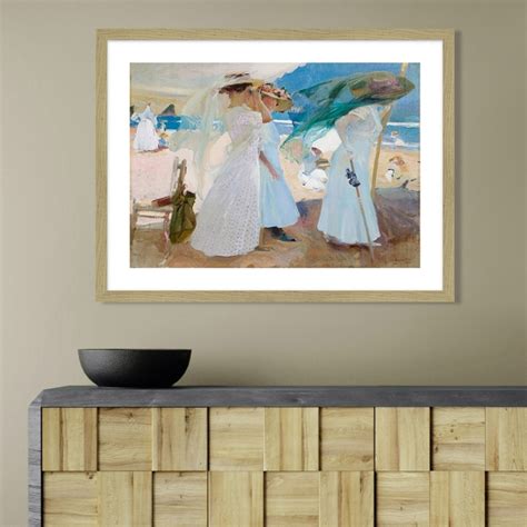 Quadro Stampa Su Tela Poster Sorolla Y Bastida Under The Awning