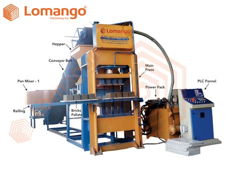 LMC 06 Automatic Fly Ash Bricks Block Making Machine Lomango