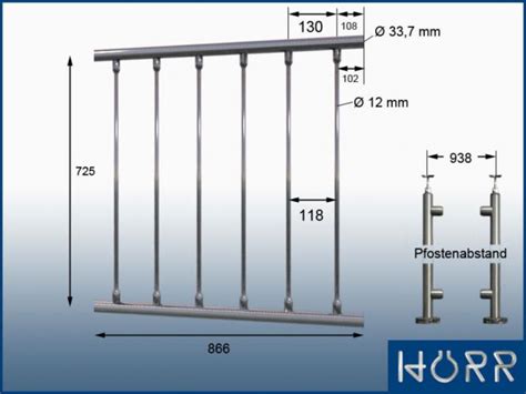 Gel Nder Boden Pfosten Edelstahl Handlauf Cm Gerade Senkrechte