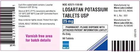 Losartan Fda Prescribing Information Side Effects And Uses