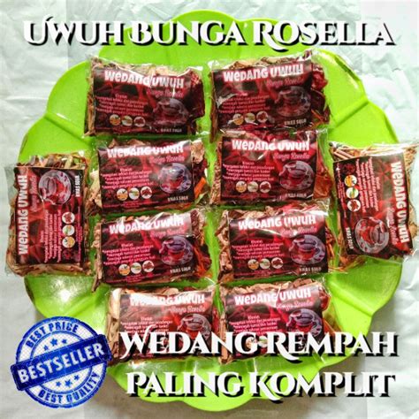 Jual Wedang UWUH BUNGA ROSELLA Rempah Paling Komplit JSR Khas Solo 1Bks