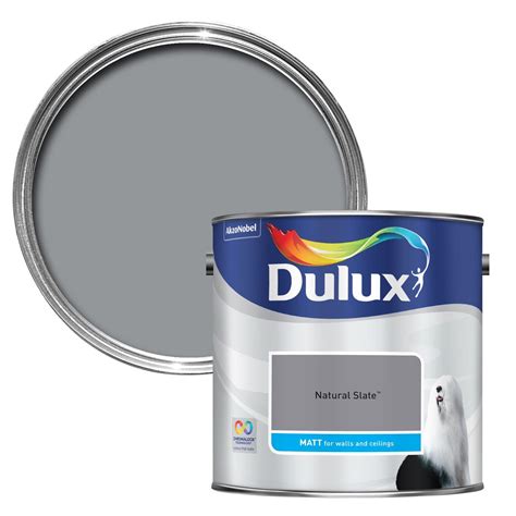 Dulux Matt Emulsion Paint L Natural Slate Leekes