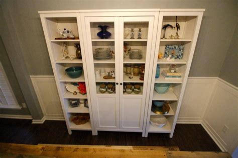 Our New China Cabinet Set Up Ikea Hemnes Glass Door Cabinet