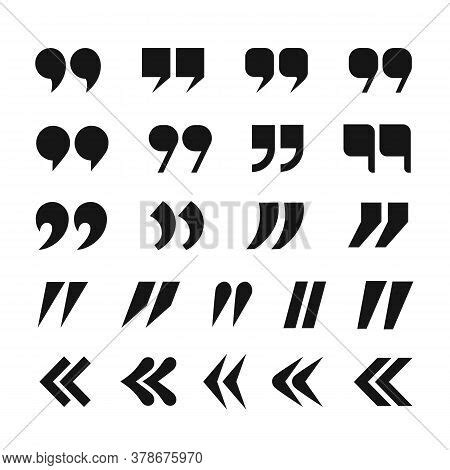 Quotation Mark Icon Vector & Photo (Free Trial) | Bigstock