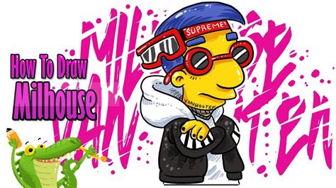 How To Draw Milhouse Van Houten Hypebeast Bart Simpson Youtube