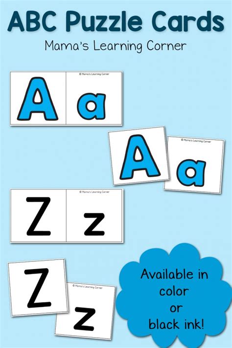 ABC Puzzle Cards - Mamas Learning Corner