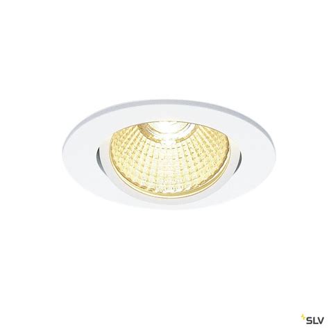 Encastré De Plafond Intérieur Slv New Tria 68 Simple Rond Blanc Mat