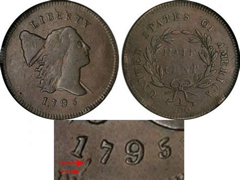 1795 Liberty Cap Half Cent All Varieties Head Facing Right Coin Value ...