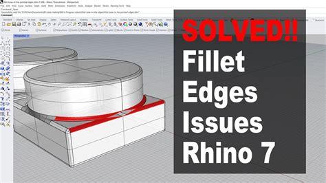 Solved Fillet Issue In Rhino D Youtube