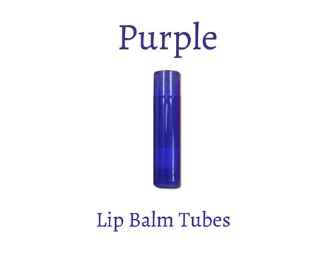 Purple Empty Lip Balm Tubes Etsy Uk