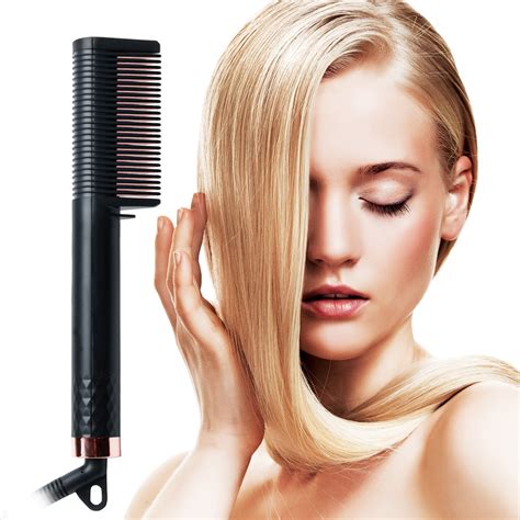 Newly Electric Hair Straightening Brush And Curler Grandado