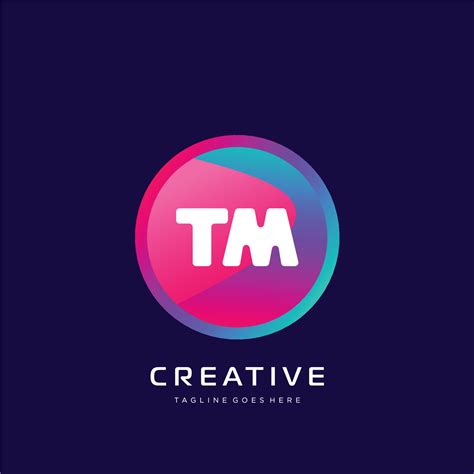 TM initial logo With Colorful template vector 23106685 Vector Art at ...