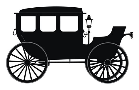 A Stagecoach Vector Silhouette isolated on a white background 39643102 ...