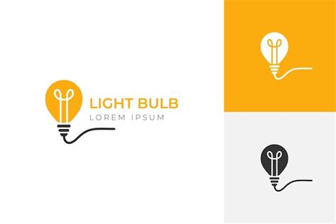 Premium Vector Modern Logos Of Light Bulb Tech Creative Idea Graphic