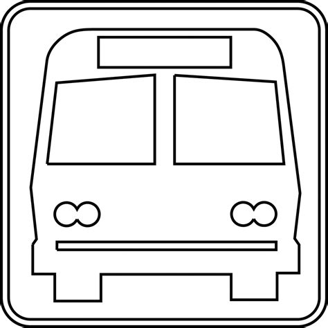 Bus Outline Clipart Best