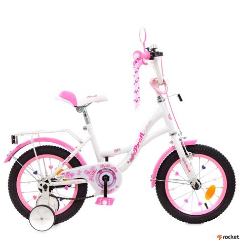 Детский велосипед от 2 лет Profi Butterfly 14" White купить по ...