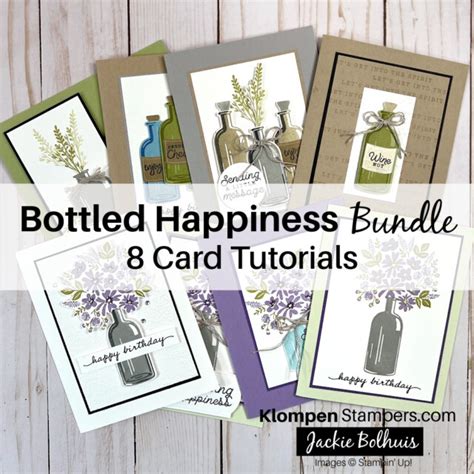 Bottled Happiness Card Ideas The Best You Can Make In Minutes