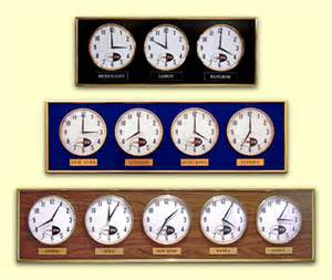 Product Listing - Multiple Time Zone Wall Clocks