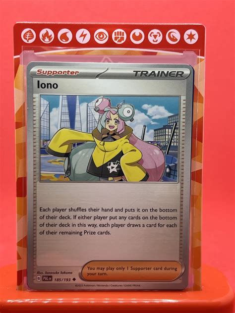 Iono Uncommon English Pokemon Paldea Evolved Ebay