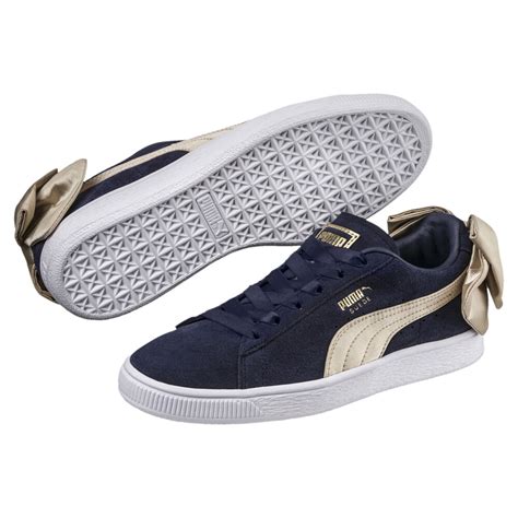 Suede Bow Varsity Women's Sneakers | Blue - PUMA