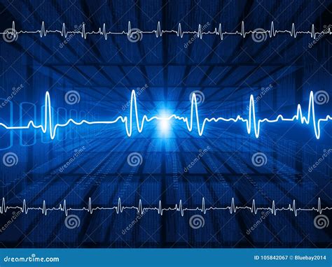 Electrocardiography ECG иллюстрация штока. иллюстрации насчитывающей ...