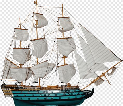 Full Rigged Ship Boat Brigantine Ship Caravel Vehicle Png Pngegg