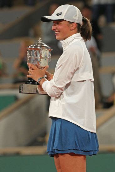 Iga Swiatek Pol Holds Trophy After Editorial Stock Photo Stock Image