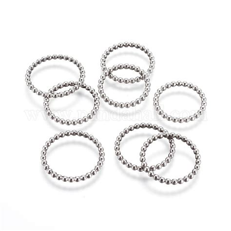 Wholesale Tarnish Resistant 201 Stainless Steel Linking Rings