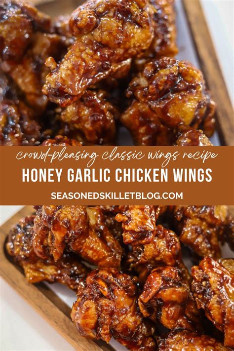 Sticky Honey Garlic Wings In 2024 Honey Garlic Chicken Wings Chicken Wing Recipes Baked