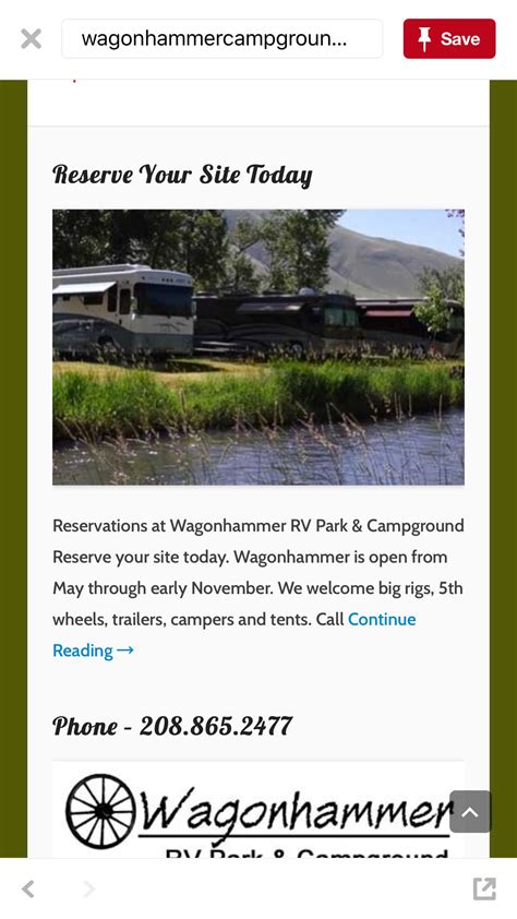 Rv Parks Near Salmon Idaho / Camping Near Relaxing Local Idaho Hot ...