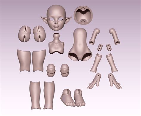 Fichier Stl Stacy Stl Kit D Imprim Base De Poup E Ball Jointed