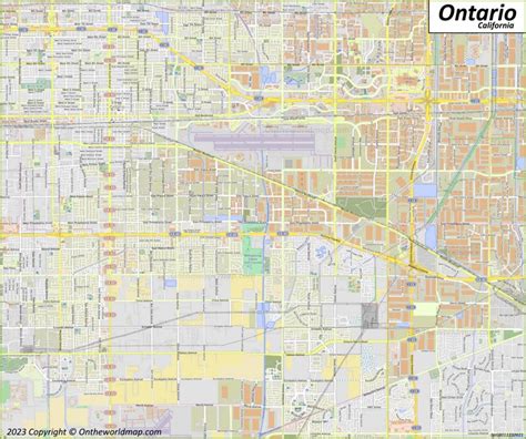 Ontario Map | California, U.S. | Discover Ontario with Detailed Maps