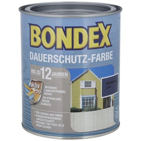 BONDEX Dauerschutz Farbe 0 75 L Dunkelblau Hagebau De