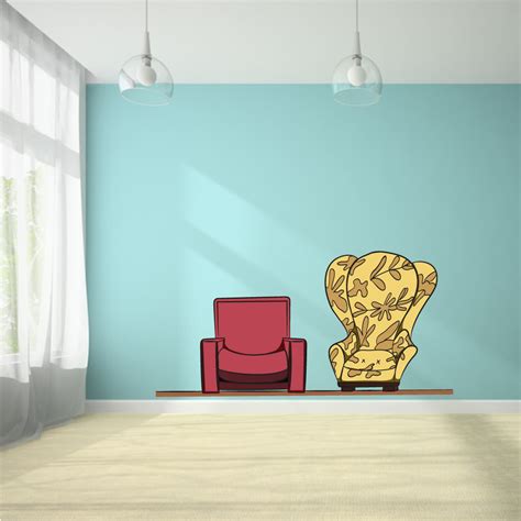 Carl And Ellie Chair Up Movie Cartoon Decors Wall Sticker Art Design