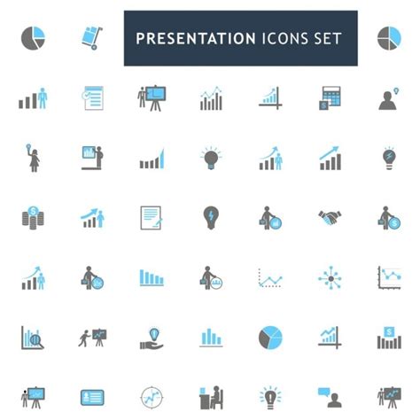 Conjunto De Iconos Acerca De Las Presentaciones Descargar Vectores Gratis