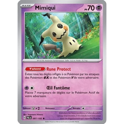 Mimiqui 097 193 Carte Pokémon Rare Neuve VF