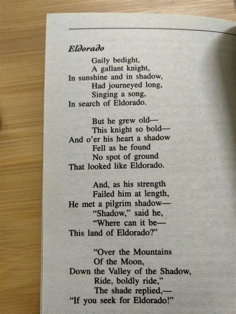 [poem] Eldorado By Edgar Allan Poe R Poetry