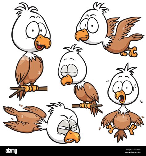 Vector Illustration Of Cartoon Eagle Stock Vector Image Art Alamy