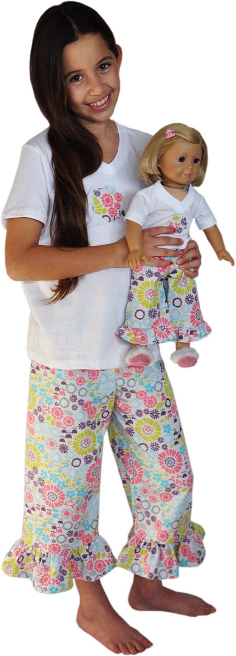 Girl Pajamas Matching Doll At Milton Murphy Blog