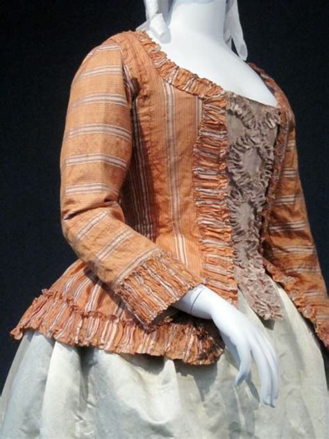 Caraco Jacket LACMA C 1760 Altered 1780 18th Century Fashion