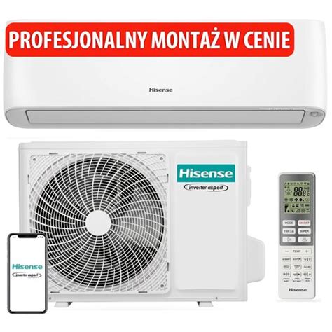 HISENSE Energy Pro Plus QG35 z usługą montażu Klimatyzator Split Pompa