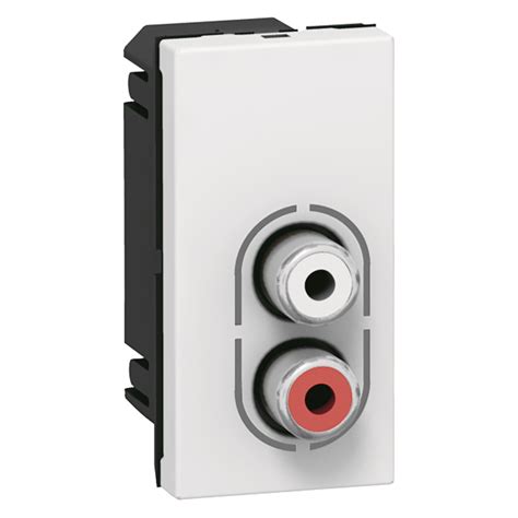 Розетка Аудио стерео 2 RCA - 078753 Legrand