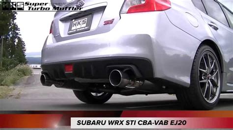 Subaru Wrx Sti Cba Vab Ej20 Hks Super Turbo Muffler Youtube