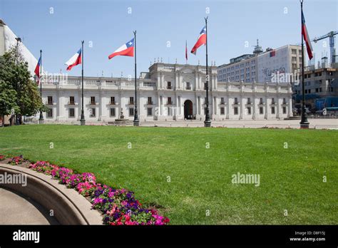 Presidential Moneda Palace In Santiago De Chile Stock Photo Alamy