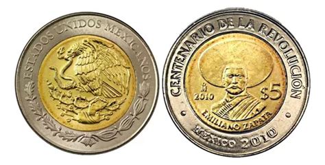 Moneda De Emiliano Zapata 5 Pesos Meses Sin Interés