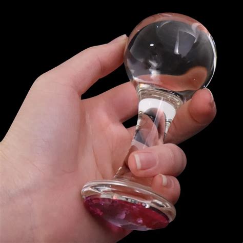 Przezroczysta Szklana Kulka Analna Butt Plug Crystal Vagina Bead Masa