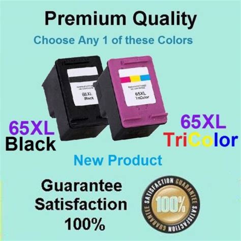 Any 1 65xl 65 Xl Bk Or Color Compatible For Hp Deskjet 3721 3723 3724 5020 5030 Ebay