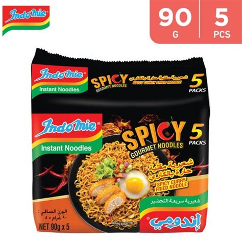 Buy Indomie Spicy Curry Fried Noodles 5 x 90 g | توصيل Taw9eel.com