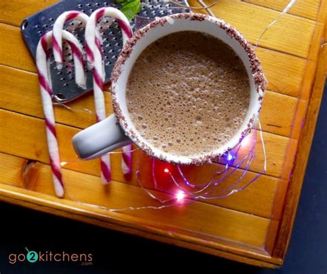 Dairy Free Mint Hot Chocolate Go2kitchens